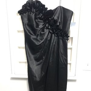Brand new black strapless dress